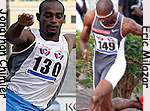 Mauritius' Long Jump champion, Jonathan Chimier and 400m champion Eric Milazar - Source: Reynolds Quirin