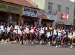 Runners poured through the streets at the 2nd Tusker Wareng 10km Road Race in Eldoret town - Source: Athletics Kenya