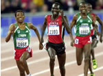 Haile Gebrselassie winning the 10,000m in Sydney 2000