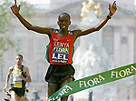 Lel wins the 27th Flora London Marathon - Source: BBC