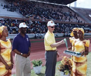 Award ceremony at the 2002 Mobil Championships