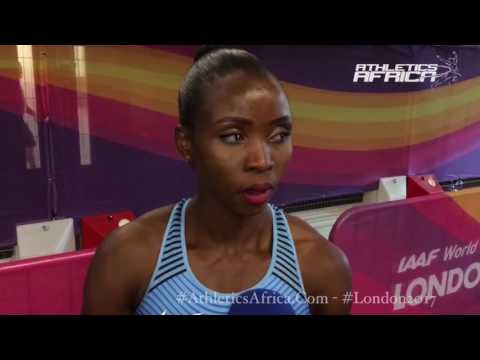 Lydia Jele (Botswana) on teammate Isaac Makwala's condition - London 2017 IAAF World Championships