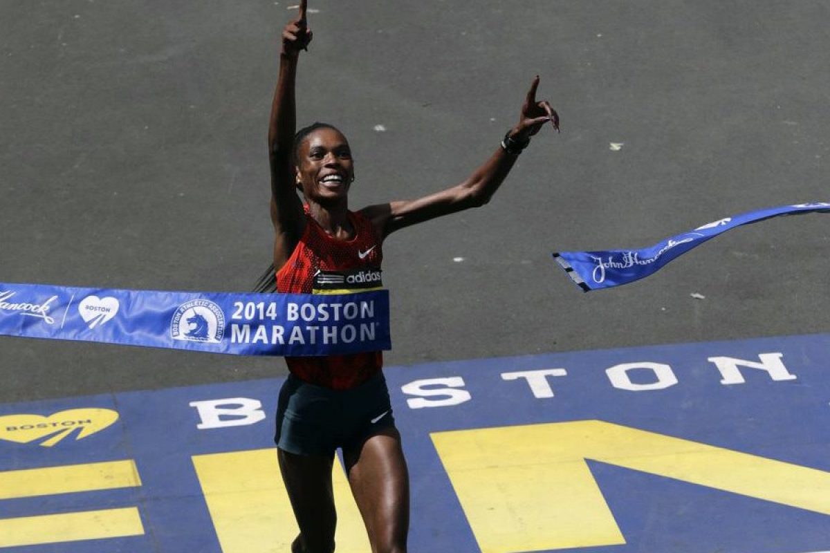 Rita Jeptoo wins third Boston Marathon in new course record ...