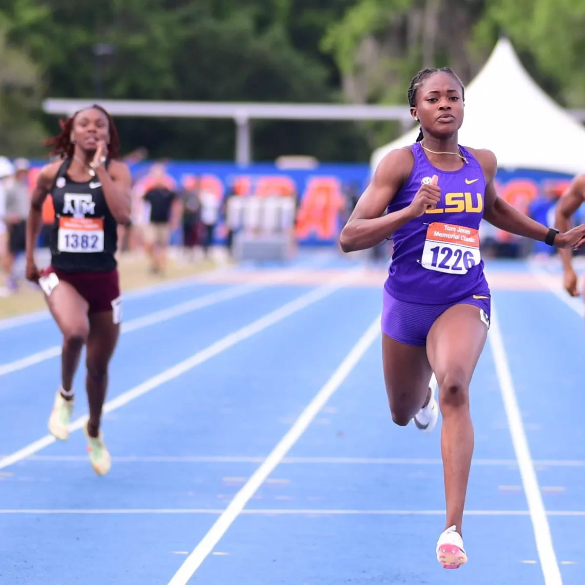 black girls running track